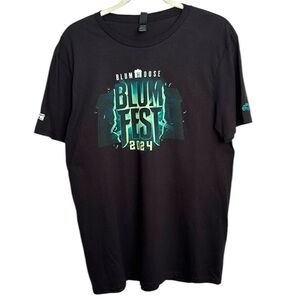 New BLUMHOUSE BLUM FEST 2024 NEW YORK Comic-Con T-SHIRT Black cotton size Large